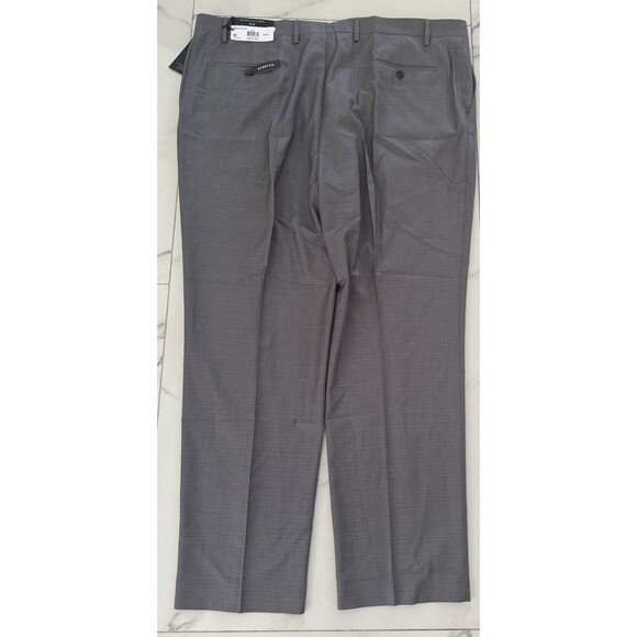 Shaquille O’Neal XLG Gray Plaid Men's Stretch Classic Fit Suit Pants 48W-32L - Picture 6 of 14